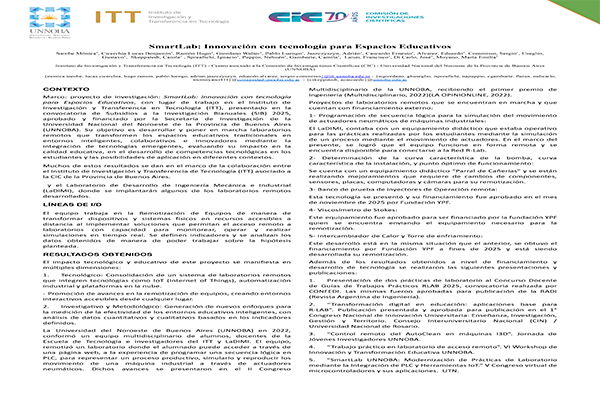 SmartLab: Innovación con tecnología para Espacios Educativos